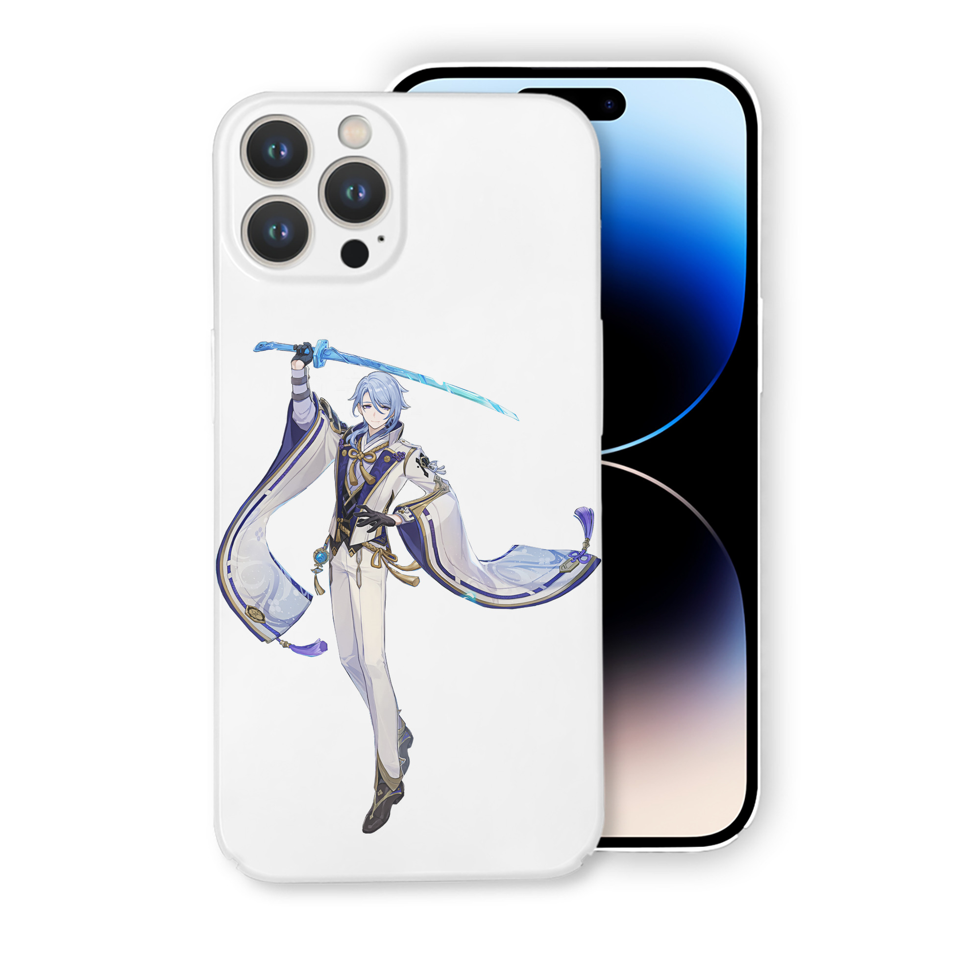 げんし神 神里綾人 かみさとあやと genshin Kamisato Ayato 【iPhone 14シリーズ対応】ハードケース